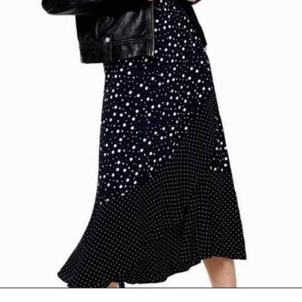 TopShop Polkadot Skirt